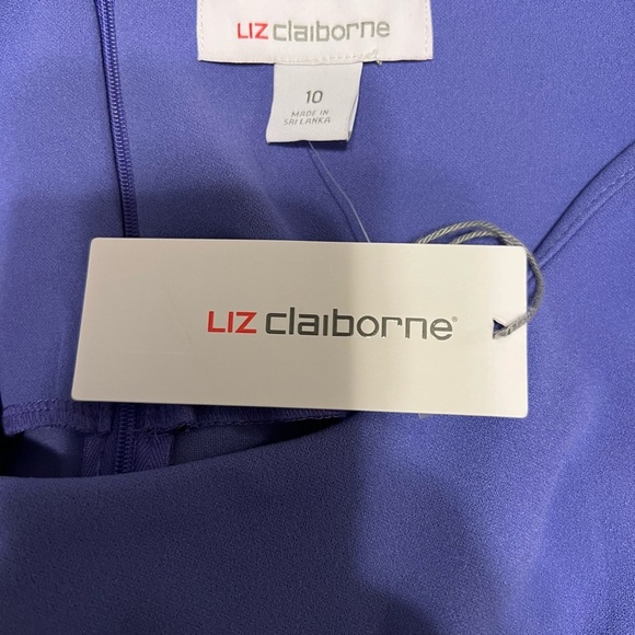 Liz Claiborne NWT Elegant Purple Dress Women’s Size 10 - Picture 5 of 8